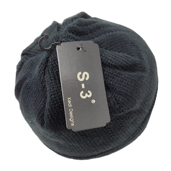 Men's Warm Winter Beanie Hat, Dark Grey - Picture 3 of 5